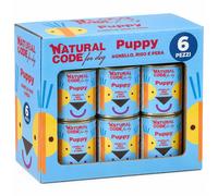 Natural Code Puppy Alimento Umido x Cuccioli gusto Agnello Riso Pera 6 x 400 g