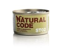 Natural Code ST02 Cat Adult Sterilizzato al Tonno e Amaranto - Lattina Da 85 Gr - CONFEZIONE RISPARMIO