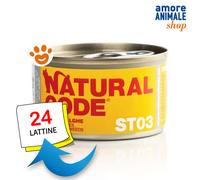 Natural Code ST03 Cat Adult Sterilizzato al Tonno e Alghe Gatti Lattina da 85 gr
