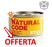 Natural Code ST03 Cat Adult Sterilizzato al Tonno e Alghe - Natural Code ST03 Cat Adult Sterilizzato al Tonno e Alghe - Lattina Da 85 Gr - CONFEZIONE RISPARMIO