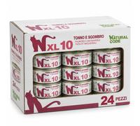 Natural Code XL1 Alimento Umido per Gatti Vari Gusti 24 scatolette x 170 grammi