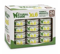 Natural Code XL1 Alimento Umido per Gatti Vari Gusti 24 scatolette x 170 grammi