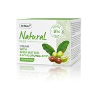 Natural Crema Viso Burro Di Karit E Acido Ialuronico 50Ml