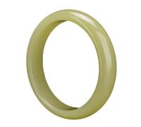 Natural Dark Yellow Jade Bangle Bracelet for Women Chinese Style Retro Lucky Chanatural Dark Yellow Jade Bangle Bracelet for Women Chinese Style Retro Lucky Charm,Jaune_61 Mm
