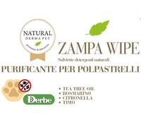 Natural derma pet salviette zampawipe 15 pezzi