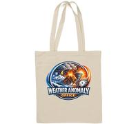 Natural Disasters - Borsa tote in cotone naturale per eventi meteorologici estremi, colore: bianco