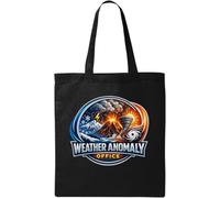 Natural Disasters - Borsa tote in cotone naturale per eventi meteorologici estremi, colore: nero