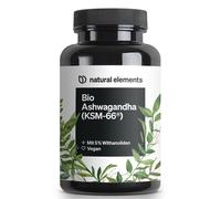 Natural Elements Bio Ashwagandha KSM-66 Premium Qualità Bio 67 g Capsu