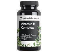 Natural Elements Complesso Vitaminico B Bioattivo Alta Qualità 60 g Co