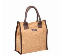 Natural Elements KitchenCraft Borsa da pranzo in sughero fodera per alimenti, fibre di sughero sostenibili, marrone, 24 x 8,5 cm