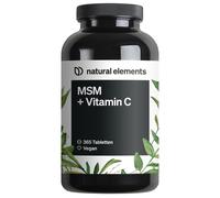 Natural Elements MSM con vitamina C naturale, formula completa 377 g C