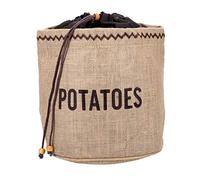 KitchenCraft Sacchetto per patate con rivestimento oscurante, Sacchetto per patate, Assia, 24 x 24 cm, marrone