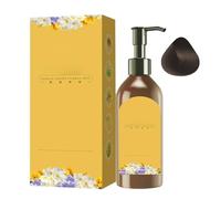 Natural Extract Hair Dye Shampoo - singolo uso floreale profumato colore per capelli, donne anziani, colore per capelli | durevole copertura grigia nonna tintura per capelli, formula delicata per