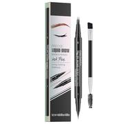 Natural Eyebrow, penna doppia per definire la fronte, per donne, punta fork 2 in 1, punto di precisione, strumento per modellare le sopracciglia, 5,79 x 0,35 pollici, durevole, impermeabile