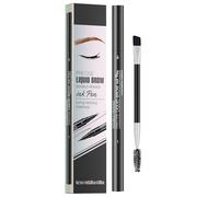 Natural Eyebrow, penna doppia per definire la fronte, per donne, punta fork 2 in 1, punto di precisione, strumento per modellare le sopracciglia, 5,79 x 0,35 pollici, durevole, impermeabile