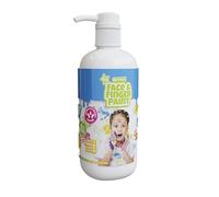 Natural Face & Finger Paint - Flacone di vernice a pompa manuale 1000 ml - Bianco