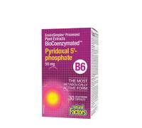 Natural Factors - BioCoenzimato Piridossale 5-Fosfato B6 50 MG (30 Capsule Vegetali)