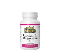 Natural Factors - Calcio e Magnesio 2:1 con Vitamina D3 (90 Capsule)