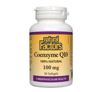 Natural Factors Coenzima Q10 CoQ10 100 mg 30 Softgel Ubiquinone