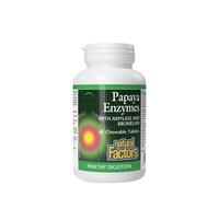 Natural Factors Enzimi di Papaya con Amilasi e Bromelina (60 Compresse Masticabili)