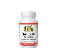Natural Factors Quercetin Complex With Grape Seed, Turmeric & COQ10 (90 Veggie Capsule)