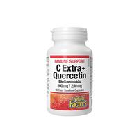 Natural Factors - Vitamina C Extra con Bioflavonoidi di Quercetina 500 mg/250 mg (90 Capsule)