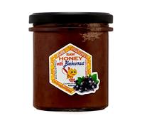 NATURAL FOOD Miele con Aggiunta di Frutta Liofilizzata Per Dolci Pietanze Dolci Tè Aromatizzati Prodotti da Forno Profumo e Gusto Ricchi Peso 430 g con Ribes Nero