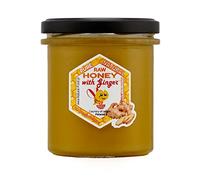 Natural Food - Miele con Aggiunta di Frutta Liofilizzata Per Dolci Pietanze Dolci Tè Aromatizzati Prodotti da Forno Profumo e Gusto Ricchi Peso 430 g con Zenzero