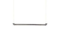 Natural Goods Berlin - 1 Appendiabiti Pipe Gard Swing, Industriale, Vintage, Montaggio a soffitto su Corda da 5 m, Regolabile in Altezza
