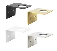 Natural Goods Berlin 1 x Supporto singolo per dispenser a parete di sapone dorato spazzolato, fissaggio in acciaio per bagno, gel doccia o sapone - montaggio a parete senza foratura