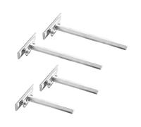 Natural Goods Berlin - 2 supporti per tavolo Karow, nascosti, per tablet, montaggio a parete, invisibili, pesanti, regolabili, vite di regolazione (zincata, 190 mm)