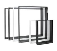 Natural Goods Berlin 2x GAMBE PER TAVOLO | Montaggio Facile | Piedi per Tavolo in Metallo Bianco | Ideale per Progetti Fai-da-Te come Tavolo da Pranzo, Scrivania, Tavolino, Panchina | 70x72 cm