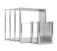 Natural Goods Berlin 2x Gambe per Tavolo RETTANGOLO Acciaio Inossidabile | Montaggio Semplice | Piedi per Mobili in Metallo | Ideali per Tavolo da Pranzo, Scrivania, Tavolino, Panca | 50x72 cm