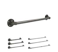 Natural Goods Berlin Appendiabiti da Muro Pipe GARD Wall | Montaggio a Parete Semplice | Appendiabiti da Parete Design Industriale | Metallo | Guardaroba Fai-da-te in Ghisa | 6x60 cm