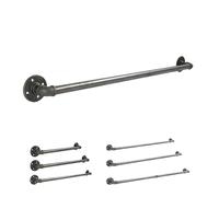 Natural Goods Berlin Appendiabiti da Muro Pipe GARD Wall | Montaggio a Parete Semplice | Appendiabiti da Parete Design Industriale | Metallo | Guardaroba Fai-da-te in Ghisa | 6x90 cm