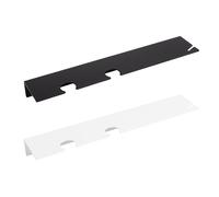 Natural Goods Berlin KLEAN Porta dispenser di sapone a muro | Montaggio a parete semplice | Supporto dispenser in metallo bianco | Supporto per 2 flaconi pompa ricaricabili con porta spugna