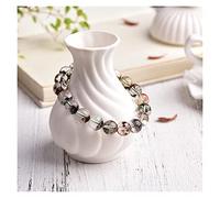 Natural Green Crystal Pendant Necklace Necklace Color Crystal Four Seasons Transfer Bead Pendant 6mm