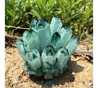 Natural Green Ghost Phantom Quartz Crystal Cluster Rock Pietre e cristalli ReikiSpecimen Decorazioni for la casa Adatto for la decorazione di mobili (Color : Green Ghost, Size : 300-400g)