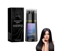 Natural Hair Dye Shampoo, Instant Hair Dye Shampoo, Colors Capelli in Minutes, Long-lasting Color, Ricco di Lucentezza, Adatto a Tutti i Tipi di Capelli, Black-200ml