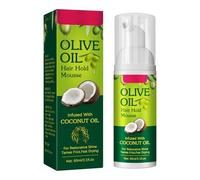 Natural Hair Mousse 60 Ml - Mousse Styling Con Olio Di Oliva Biologico, Anticrespo E Lunga Tenuta| Dona Lucentezza, Definizione E Morbidezza A Capelli Ricci, Intrecci E Parrucche