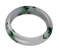 Natural Jade Bangle Bracelet for Women Chinese Style Retro Round Bracelet Green Natural Jade Bangle Bracelet for Women Chinese Style Retro Round Bracelet Green Floating,Vert_56 Mm