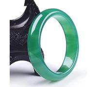 Natural Jade Bangle for Women, Green Jade Bangle Bracelet, Round, Bring Good Luck, with Jewelry Box, 56-64Mm,Onecolor-64Mm