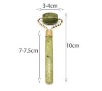 Natural Jade Face Roller Gua Sha Set Di Raschietti Massaggiatore Per Viso Collo Beauty Guasha Massage Tool Lifting Facciale Sottile Per Beauty Spa Salon Strumenti Per La Cura Della Salute,Verde D