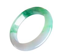 Natural Jade Green Floating Flower Bangle Bracelet for Women Mother's Day Gift Onatural Jade Green Floating Flower Bangle Bracelet for Women Mother's Day Gift One Size Agate