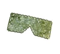 Natural Jadeite Stone Sleep Screen Cold Counseling Rubber per il sollievo dal mal di testa Puffiness Riduzione Organo di riposo della vista Schermo di sollievo occhi gonfiati
