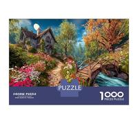 Natural Landscape 1000 Pezzi Forest Path by A Stream Carta Ecologica Puzzle Premium Decompressione Educativa Decorazione Murale Regali 70x50cm/1000pcs