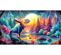 natural-landscape Carta riciclata Puzzle 1000 pezzi Idea regalo perfetta Giochi educativi per tutta la famiglia Regalo per donne e uomini 38x26cm/1000pcs