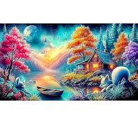 natural-landscape Carta riciclata Puzzle 1000 pezzi Idea regalo perfetta Giochi educativi per tutta la famiglia Regalo per donne e uomini 70x50cm/1000pcs
