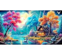 natural-landscape Carta riciclata Puzzle 1000 pezzi Idea regalo perfetta Giochi educativi per tutta la famiglia Regalo per donne e uomini 70x50cm/1000pcs