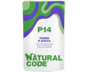 natural line Natural Code Gatto Busta (P14) Adulto Tonno & Zucca 70 Gr